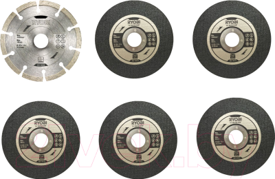 Набор отрезных, пильных дисков Ryobi RAK6AGD125 (5132003149)