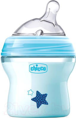 Бутылочка для кормления Chicco Natural Feeling / 310205207 (150мл, голубой)