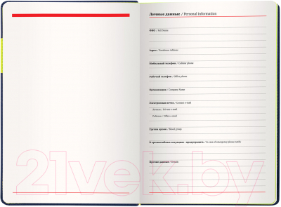 Изображение товара Ежедневник Brauberg Aim / 113423 (темно-синий)