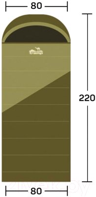 Спальный мешок Tramp Kingwood Regular / TRS-053R (правый)