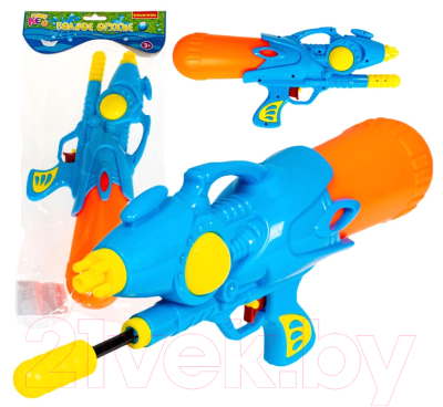 Бластер игрушечный Bondibon Водный пистолет. Наше лето / ВВ2847-Б (синий)