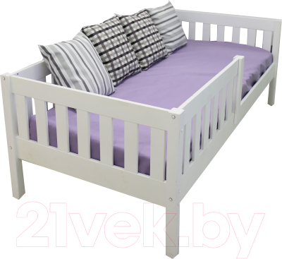 Односпальная кровать детская ФанДОК Ф.141.09М с бортом 80x180