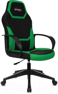 Кресло геймерское Brabix Alpha GM-018 / 532639 (черный/зеленый)