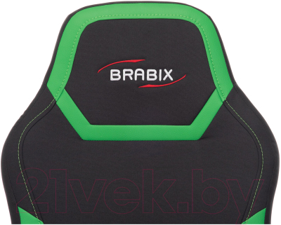 Кресло геймерское Brabix Alpha GM-018 / 532639 (черный/зеленый)