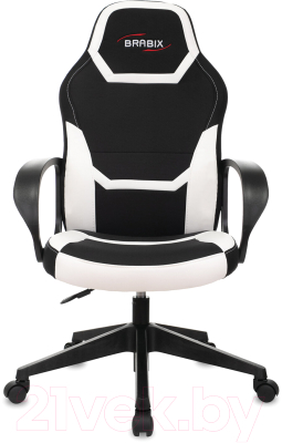 Кресло геймерское Brabix Alpha GM-018 / 532640 (черный/белый)