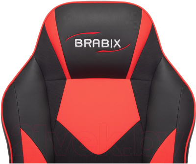Кресло геймерское Brabix Game GM-017 / 532642 (черный/красный)