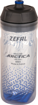 Бутылка для воды Zefal Arctica 55 / 1661 (серебристый/синий)