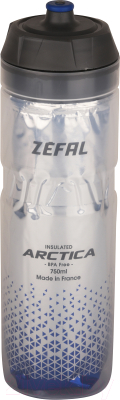 Бутылка для воды Zefal Arctica 75 / 1671 (серебристый/синий)