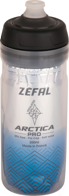 Бутылка для воды Zefal Arctica Pro 55 / 1667 (серебристый/синий)