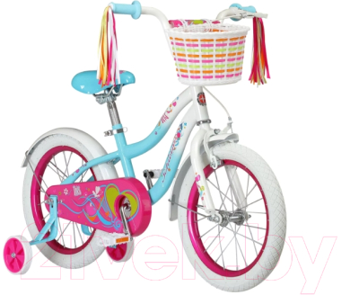 Детский велосипед Schwinn Iris 2022 / S1691RU (белый/синий)
