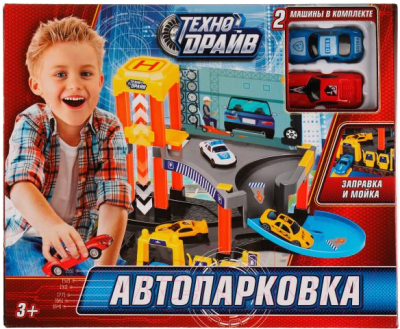 Паркинг игрушечный Технодрайв С машинками / 1703I103-R