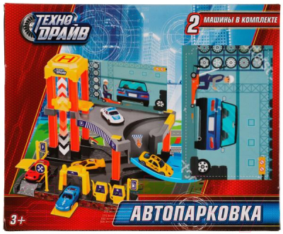 Паркинг игрушечный Технодрайв С машинками / 1703I103-R