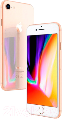 Смартфон Apple iPhone 8 64GB A1905 / 2BMQ6J2 восстановленный Breezy Грейд B (золото)