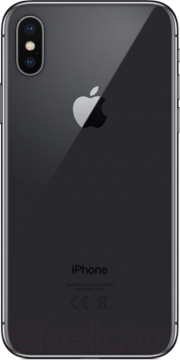 Смартфон Apple iPhone X 256GB A1901 / 2BMQAF2 восстановленный Breezy Грейд B (серый космос)