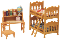 Комплект аксессуаров для кукольного домика Sylvanian Families Детская комната с двухэтажной кроватью / 5338 - 