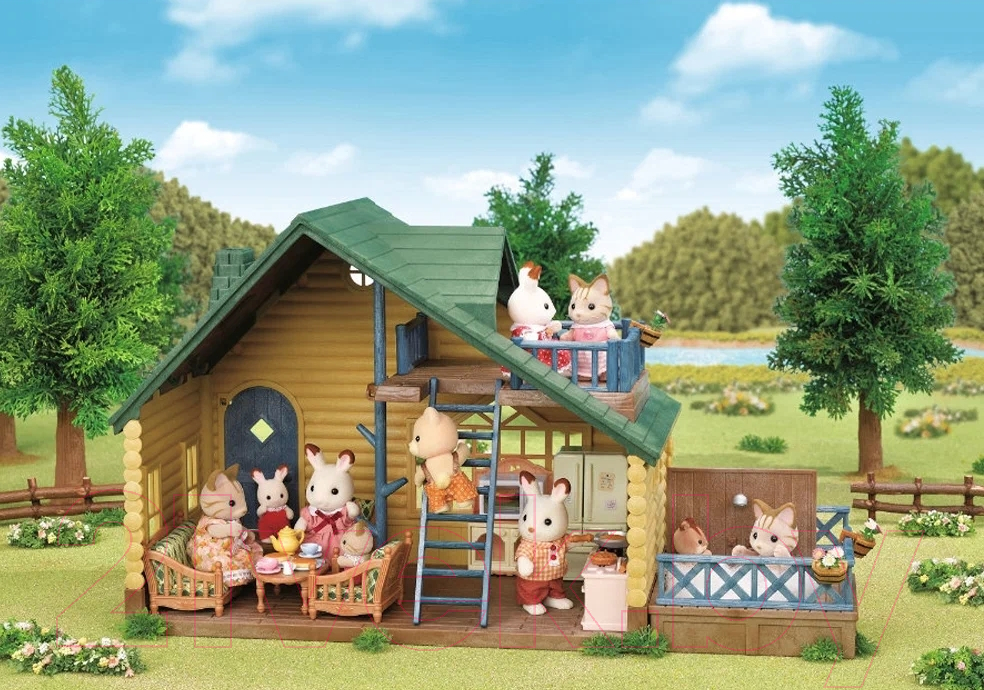 Кукольный домик Sylvanian Families Коттедж с зеленой крышей / 5610