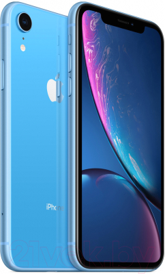 Смартфон Apple iPhone XR 64GB A2105 / 2BMRYA2 восстановленный Breezy Грейд B (голубой)