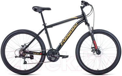 Велосипед Forward Hardi 26 2.1 D / RBK22FW26705 (18, черный/желтый)