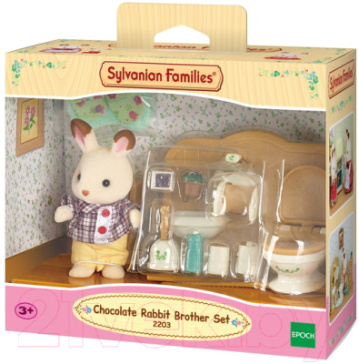 Комплект аксессуаров для кукольного домика Sylvanian Families Братик и туалетная комната / 5015