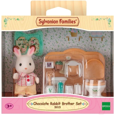 Комплект аксессуаров для кукольного домика Sylvanian Families Братик и туалетная комната / 5015