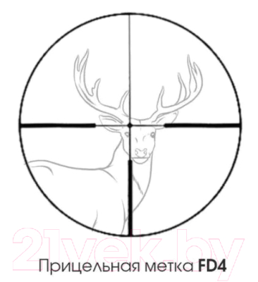 Оптический прицел BORNER 3-7x20