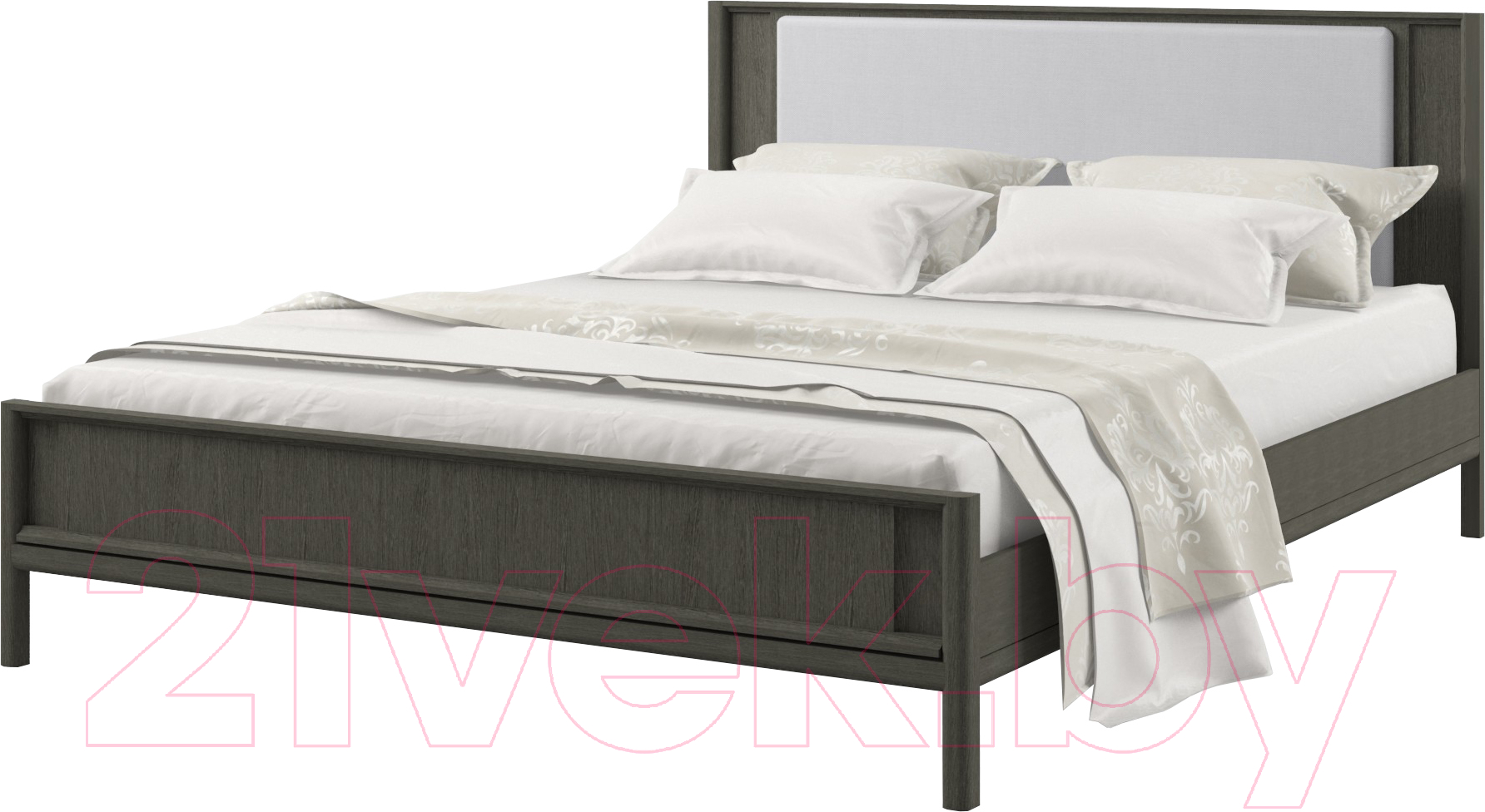 Двуспальная кровать Молодечномебель Брюгге 160 с осн. Avelina Белкрафт 9502 / ВМФ-1682