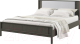 Двуспальная кровать Молодечномебель Брюгге 160 с осн. Avelina Белкрафт 9502 / ВМФ-1682 (дуб виндзор) - 