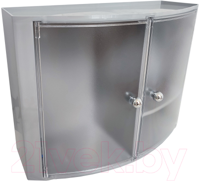 Шкаф для ванной Primanova M-08407 (прозрачно-серый)