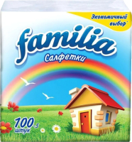 Бумажные салфетки FAMILIA 24x23 (100шт) - 