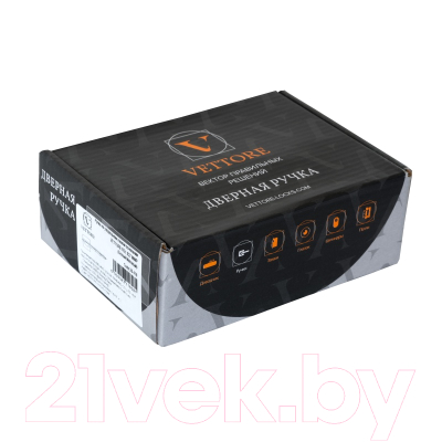 Изображение товара Ручка дверная Vettore R06.130 MSC (серый матовый)