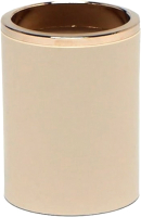 Стакан для зубной щетки и пасты Primanova Lenox M-E33-09-A (бежевый/золото) - 