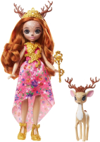 

Кукла с аксессуарами Mattel, Enchantimals Королева с питомцем / GYJ11