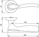 Миниатюра изображения товара Ручка дверная Vettore R07.1313 AL AB (бронза)