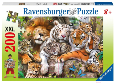 Пазл Ravensburger Сон больших кошек / 12721 (200эл)