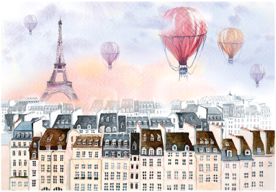 Пазл Ravensburger Воздушные шары в Париже / 12968 (300эл)
