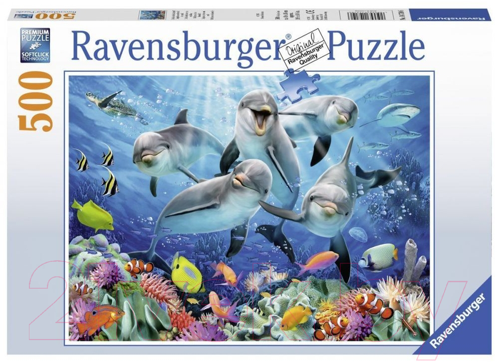 Пазл Ravensburger Дельфины / 14710