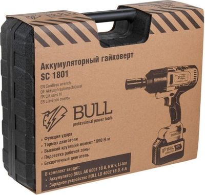 Профессиональный гайковерт Bull SC 1801 (0329177)