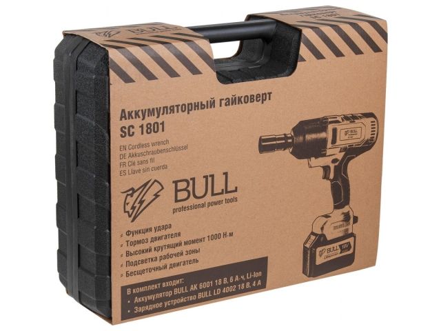 Профессиональный гайковерт Bull SC 1801