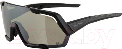 Очки солнцезащитные Alpina Sports 2022 Rocket Q-Lite / A8679031 (черный матовый/серебристый)