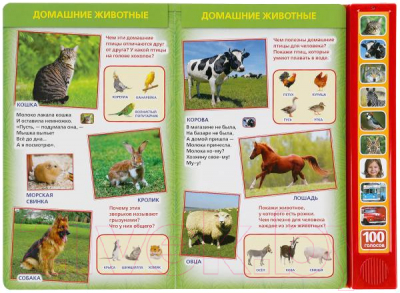 Изображение товара Музыкальная книга Умка 100 голосов окружающего мира