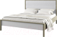 Двуспальная кровать Молодечномебель Хитроу 180 с осн. / ВМФ-1670 (серый агат/БА) - 