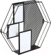 Полка QWERTY Шестигранник/ 73847 (черный) - 