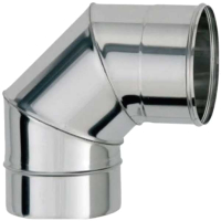 

Поворот дымохода, PP К90 D C100 (200)