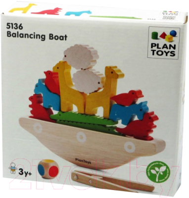 Развивающая игра Plan Toys Балансирующая лодка / 5136