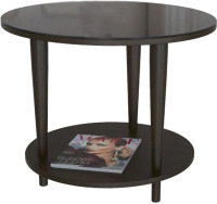 Журнальный столик Мебелик BeautyStyle 10 (венге/стекло черное) - 