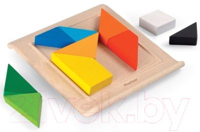 Изображение товара Развивающая игрушка Plan Toys Пазл геометрический / 5649