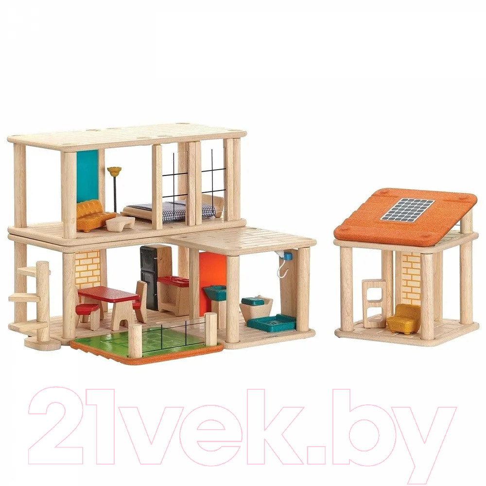 Кукольный домик Plan Toys С мебелью / 7610