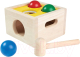 Развивающий игровой набор Plan Toys Забивалка Молоток с шарами / 9424 - 