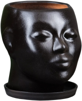 Вазон Хорошие сувениры Голова / 671046 (темно-коричневый) - 