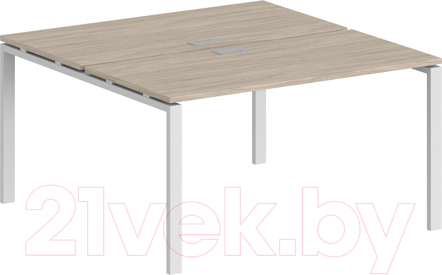 Комплект письменных столов Norden 140x143.8x75 / SG.245.OL.63.WH (белый/дуб светлый)